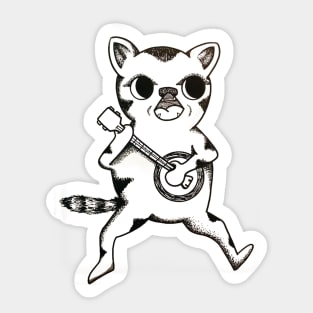 Banjo Cat! Sticker